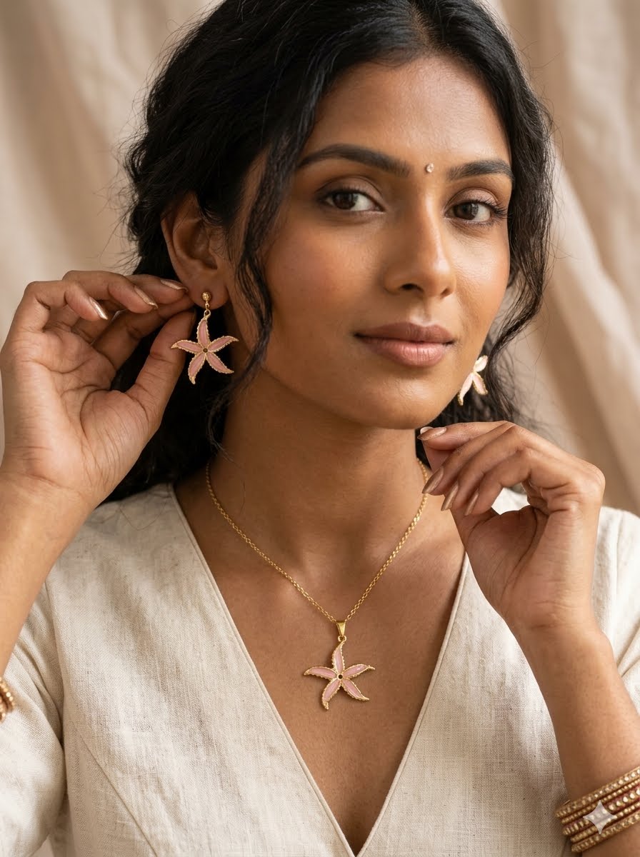 Premium Starfish Pendant Set!