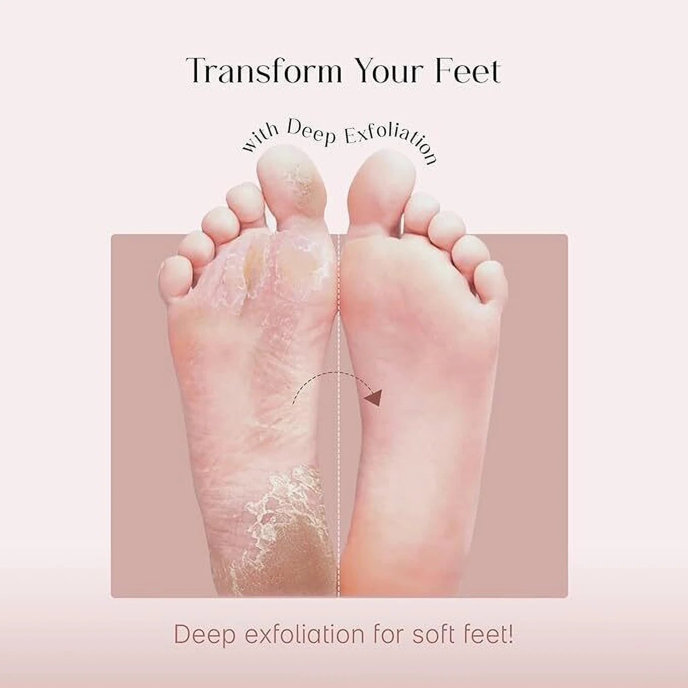 Foot Mask for Dry Cracked Feet, Foot Peel Mask for Dead Skin Removal, Moisturizing & Exfoliating Foot Mask Socks pack 1