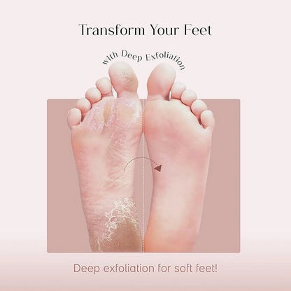 Foot Mask for Dry Cracked Feet, Foot Peel Mask for Dead Skin Removal, Moisturizing & Exfoliating Foot Mask Socks pack 1