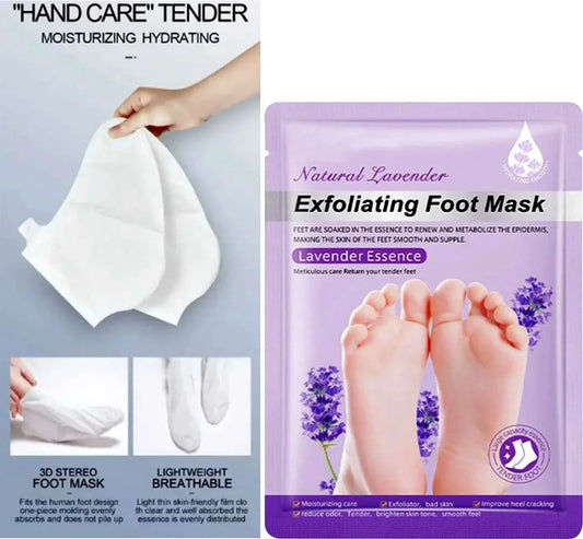 Foot Mask for Dry Cracked Feet, Foot Peel Mask for Dead Skin Removal, Moisturizing & Exfoliating Foot Mask Socks pack 1