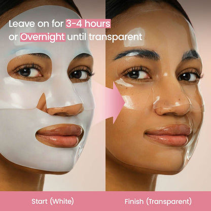 BIODANCE Bio-Collagen Real Deep Mask, Hydrating Overnight Hydrogel Face Mask, Pore Minimizing, Elasticity, Plumping, Travel Essentials & Self Care Gifts for Women, Korean Skin Care - 34g x 4Pcs