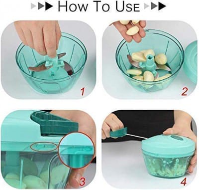 Manual Pull String Food Chopper (450 ml)
