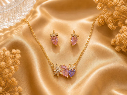 Luxury AD Diamond Pendant Set